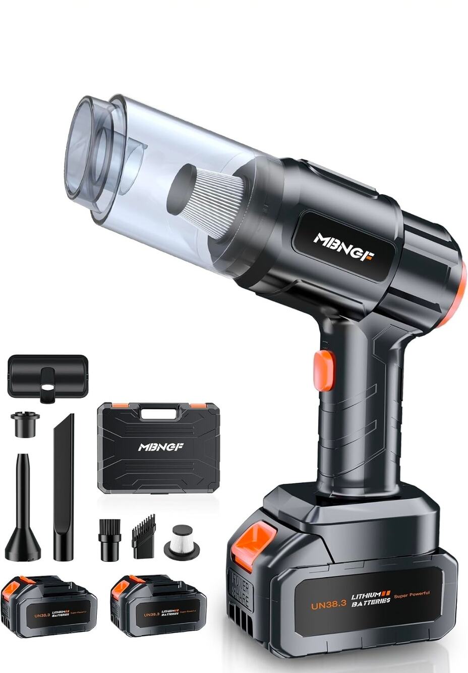 Car Vacuum Portable Cordless,35000PA High Power Suction&Blower,Wireless Handheld
